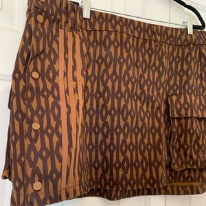 vy Park Monogram Skirt Wild Brown PLUS SIZE